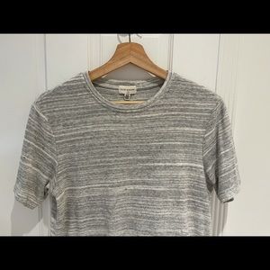Club Monaco Striped Pattern Fleece Tshirt